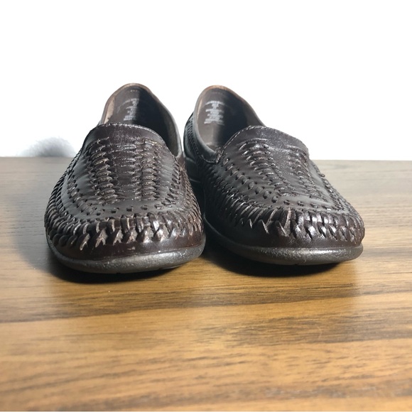 Covington Florence Women’s Brown Woven Leather Slip On Shoe Size 5M - Picture 3 of 9